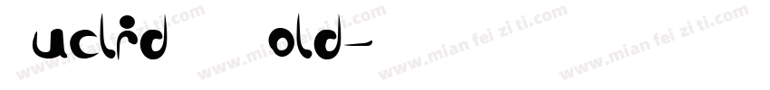 EuclidBP Bold字体转换